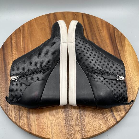 Linea Paolo Felicia Boots Womens Size 8 M Black Wedge Ankle Platform Bootie Zip - Picture 6 of 9